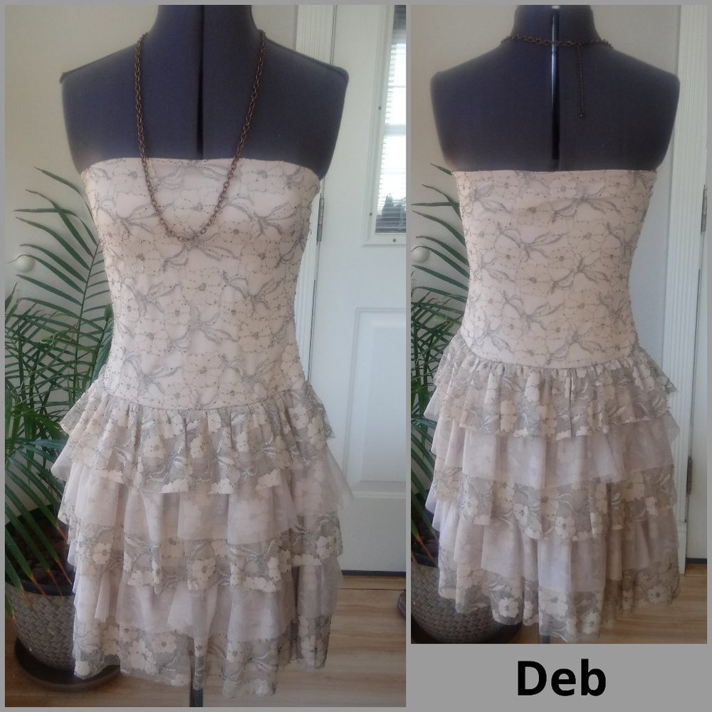 Deb Blush Strapless Dress